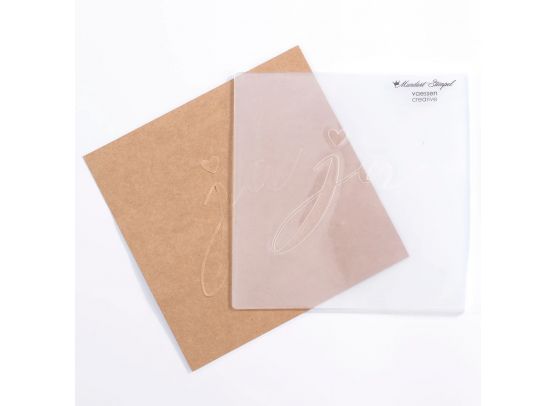 Mundart Stempel - Embossing folder - German Text "Ja"