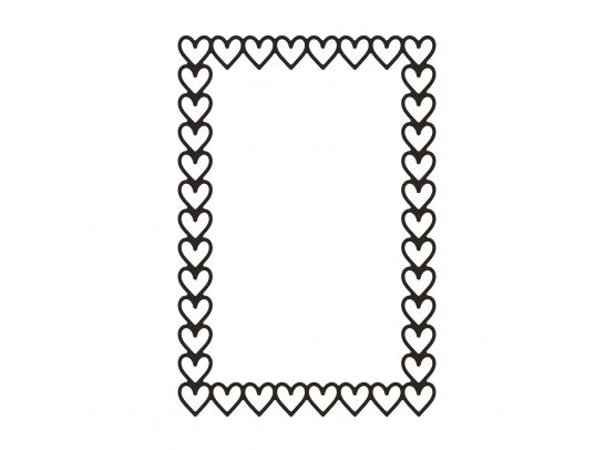 Mundart Stempel - Cutting Die - Frame Hearts