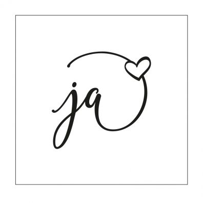 Mundart Stempel - Stencil - German Text "Ja"