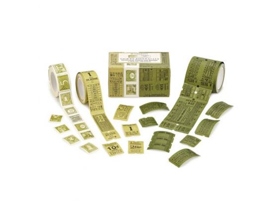 49 And Market - Ticket Essentials - Perforated Tickets and Stamps - 3 Rolls - Toast