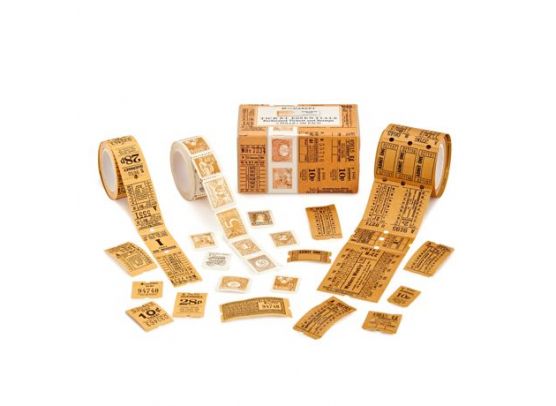 49 And Market - Color Swatch Ticket Essentials - Perforated Tickets and Stamps - 3 Rolls - Peach