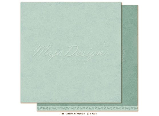 Monochromes - Shades of Memoir - Pale Jade 12x12 papir fra Maja Design