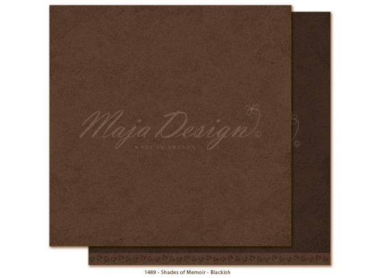 Monochromes - Shades of Memoir - Blackish 12x12 papir fra Maja Design