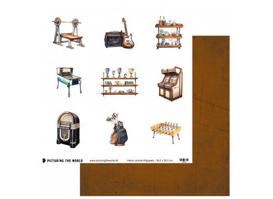 PTW Design - Maskuline Klippeark - Herre Rummet 12x12 Klippeark