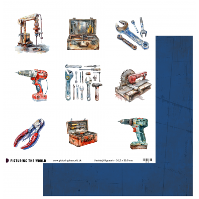 PTW Design - Maskuline Klippeark - Værktøj 12x12 Klippeark