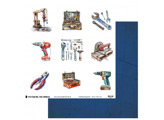PTW Design - Maskuline Klippeark - Værktøj 12x12 Klippeark