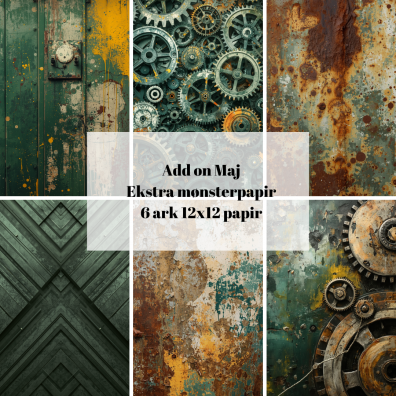 Add on Maj - EKSTRA Mønsterpapir - Sælges kun til kitklubmedlemmer