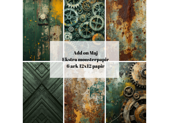 Add on Maj - EKSTRA Mønsterpapir - Sælges kun til kitklubmedlemmer