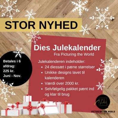 PTW Dies julekalender 2026 - 24 gaver med diessæt i limited PTW design - betalt i 6 afdrag