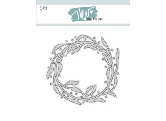 MW - Made With Love Dies - Wreath with Splats