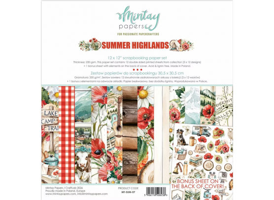 Mintay Papers - Summer Highlands 12x12 Paper Set