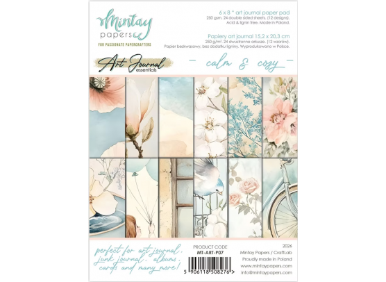 Mintay Papers - 6x8 Art Journal Essentials - Calm & Cozy