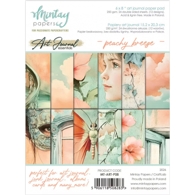 Mintay Papers - 6x8 Art Journal Essentials - Peachy Breeze