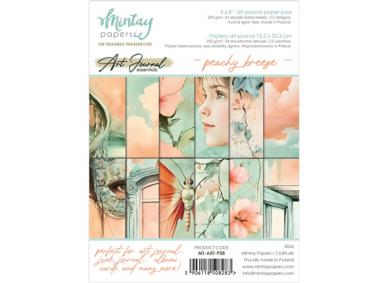 Mintay Papers - 6x8 Art Journal Essentials - Peachy Breeze