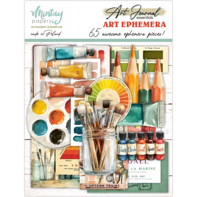 Mintay Papers - Art Journal Essentials - Ephemera - Art - 65 pcs