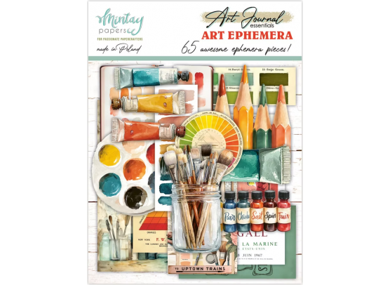 Mintay Papers - Art Journal Essentials - Ephemera - Art - 65 pcs