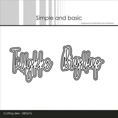 Simple and Basic Dies - Tillykke / Bryllup