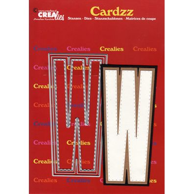 Crealies Dies - Cardzz Letters - W