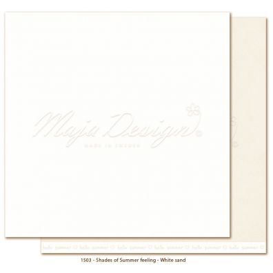 Monochromes - Shades of Summer Feeling - White Sand 12x12 papir fra Maja Design