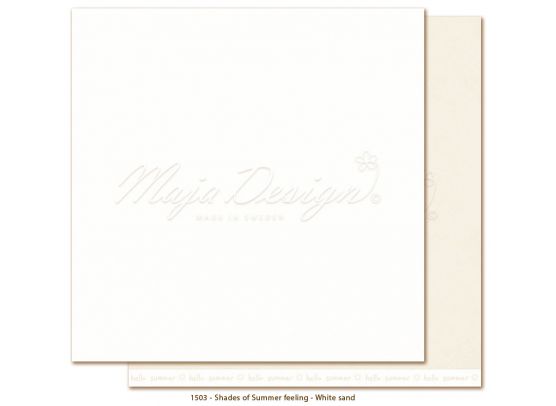 Monochromes - Shades of Summer Feeling - White Sand 12x12 papir fra Maja Design