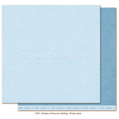 Monochromes - Shades of Summer Feeling - Breeze Blue 12x12 papir fra Maja Design