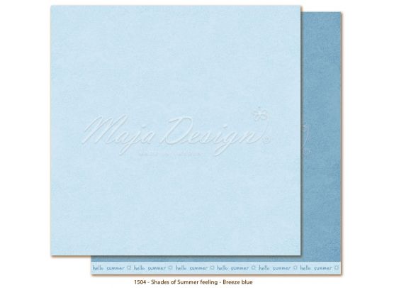Monochromes - Shades of Summer Feeling - Breeze Blue 12x12 papir fra Maja Design