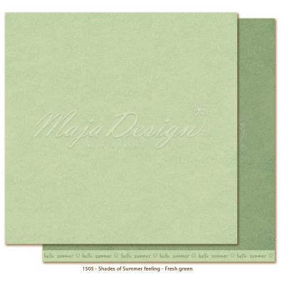 Monochromes - Shades of Summer Feeling - Fresh Green 12x12 papir fra Maja Design