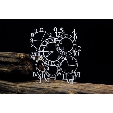 Snipart Chipboard - Industrial Factory - Background - Openwork Clocks