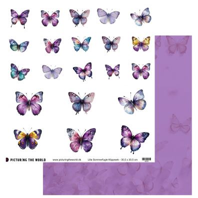 Add on Juni - PTW Design - Farverige Blomster - Blandede Ranunkel Buketter - 12x12 klippeark