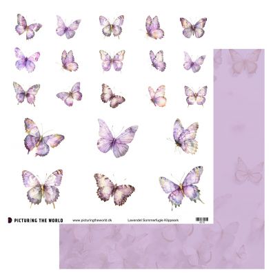 Add on Juni - PTW Design - Farverige Blomster - Blandede Ranunkel Buketter - 12x12 klippeark