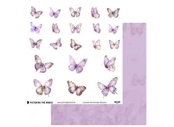 Add on Juni - PTW Design - Farverige Blomster - Blandede Ranunkel Buketter - 12x12 klippeark