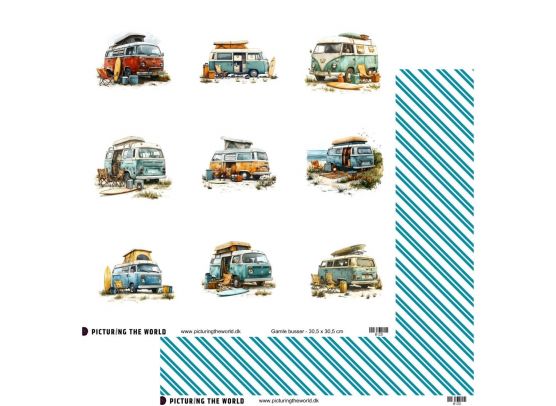 PTW Design - Gamle Busser - 12x12 klippeark