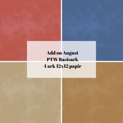 Add on August - PTW Design - August Basis sampak - sælges kun til kitklubmedlemmer
