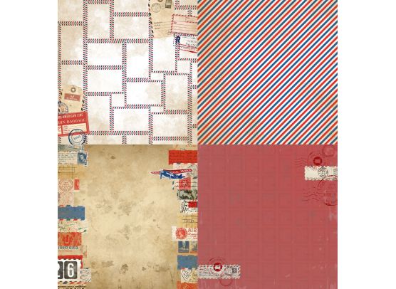 Add on August - PTW Design - 6x6 August Kit 2026 Papirsampak - 6 ark 12x12 - Sælges kun til kitklubmedlemmer