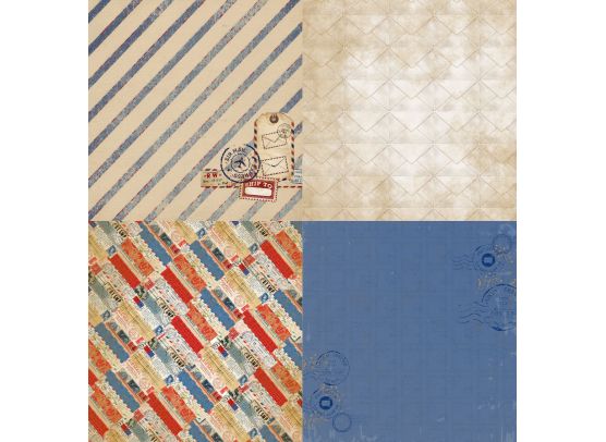 Add on August - PTW Design - 6x6 August Kit 2026 Papirsampak - 6 ark 12x12 - Sælges kun til kitklubmedlemmer