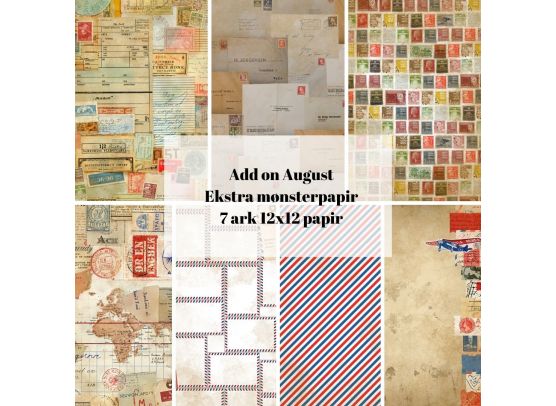 Add on August - EKSTRA Mønsterpapir - Sælges kun til kitklubmedlemmer