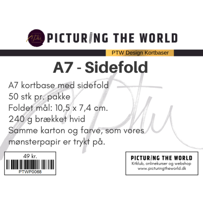 PTW Design Kortbaser - A7 Sidefold - 50 stk.