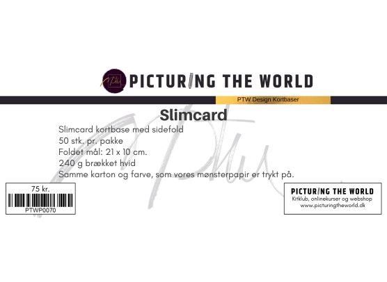 PTW Design Kortbaser - Slimcard Sidefold - 50 stk.