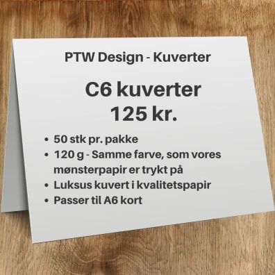 PTW Design Luksus Kuverter C6 - 50 stk.