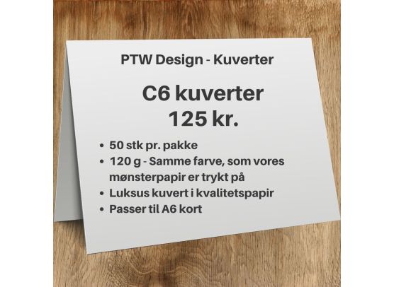 PTW Design Luksus Kuverter C6 - 50 stk.