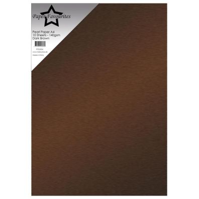 Add on September - EKSTRA Paper Favourites - Pearl Paper A4 - 140 gsm - Dark Brown