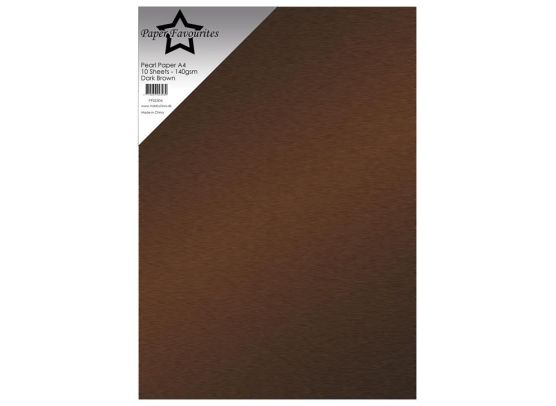 Add on September - EKSTRA Paper Favourites - Pearl Paper A4 - 140 gsm - Dark Brown