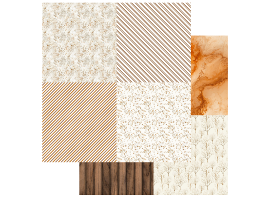 Add on September - PTW Design - 6x6 September Kit 2026 Papirsampak - 6 ark 12x12 - Sælges kun til kitklubmedlemmer