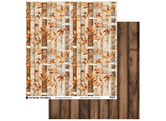 Add on September - EKSTRA PTW Design - Blad Symfoni 12x12 mønsterpapir - sælges kun til kitklubmedlemmer