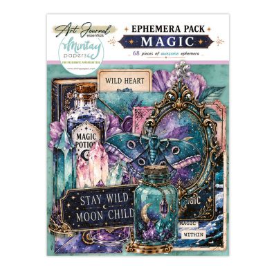 Mintay Papers - Art Journal Essentials - Ephemera - Magic - 68 pcs