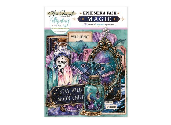 Mintay Papers - Art Journal Essentials - Ephemera - Magic - 68 pcs