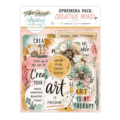 Mintay Papers - Art Journal Essentials - Ephemera - Creative Mind - 68 pcs