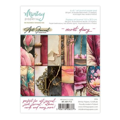 Mintay Papers - 6x8 Art Journal Essentials - Secret Diary