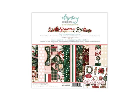 Mintay Papers - Season of Joy - 8x8 Paper Pad