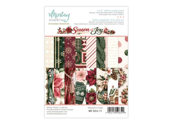 Mintay Papers - Season of Joy - 6x8 Add-on Paper Pad